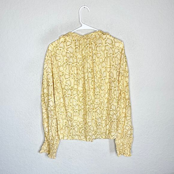 Faithfull the Brand Aira Knot Shirt Petra Snake Size Small 4 New - Picture 6 of 14